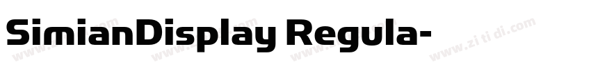 SimianDisplay Regula字体转换